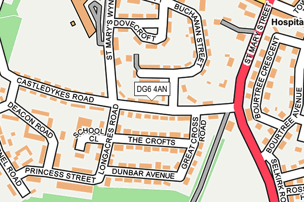 DG6 4AN map - OS OpenMap – Local (Ordnance Survey)