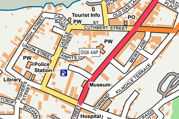 DG6 4AP map - OS OpenMap – Local (Ordnance Survey)