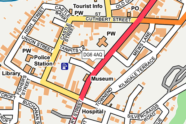 DG6 4AQ map - OS OpenMap – Local (Ordnance Survey)