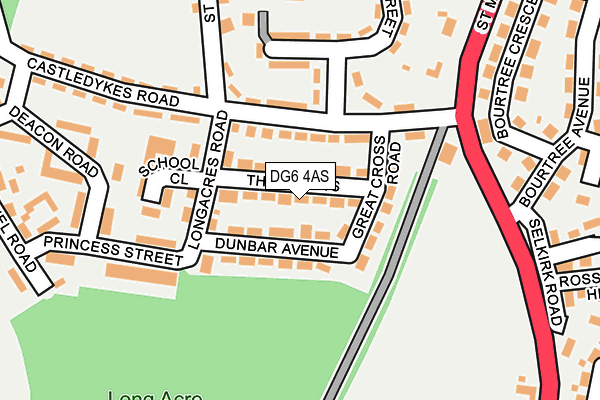 DG6 4AS map - OS OpenMap – Local (Ordnance Survey)