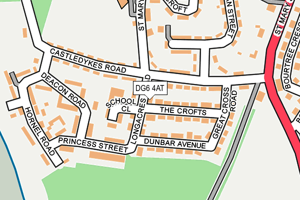 DG6 4AT map - OS OpenMap – Local (Ordnance Survey)