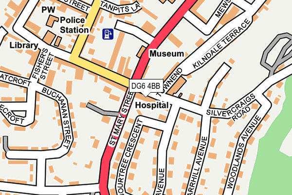 DG6 4BB map - OS OpenMap – Local (Ordnance Survey)