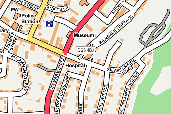 DG6 4BJ map - OS OpenMap – Local (Ordnance Survey)