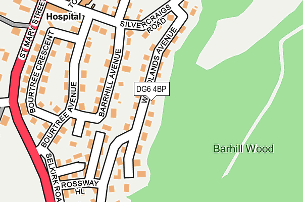 DG6 4BP map - OS OpenMap – Local (Ordnance Survey)