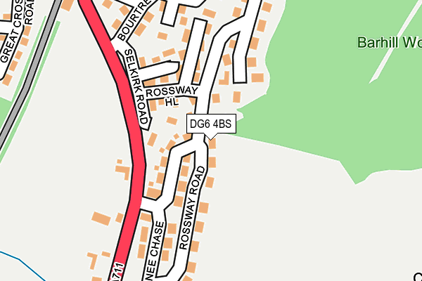 DG6 4BS map - OS OpenMap – Local (Ordnance Survey)