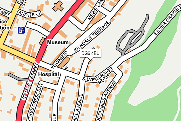 DG6 4BU map - OS OpenMap – Local (Ordnance Survey)