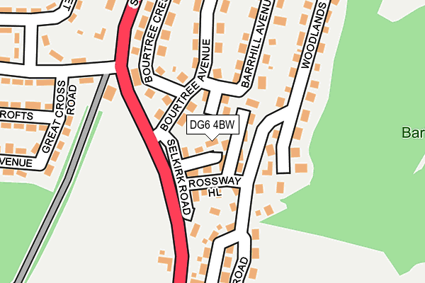 DG6 4BW map - OS OpenMap – Local (Ordnance Survey)