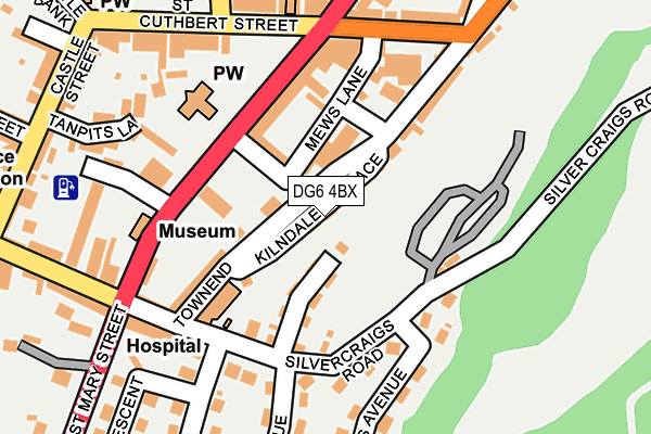 DG6 4BX map - OS OpenMap – Local (Ordnance Survey)