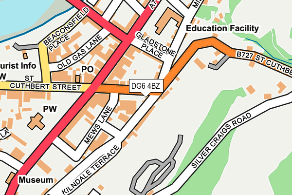 DG6 4BZ map - OS OpenMap – Local (Ordnance Survey)