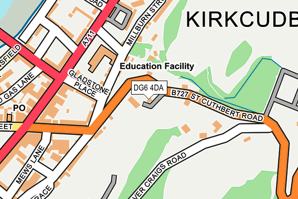 DG6 4DA map - OS OpenMap – Local (Ordnance Survey)