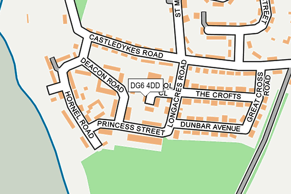 DG6 4DD map - OS OpenMap – Local (Ordnance Survey)