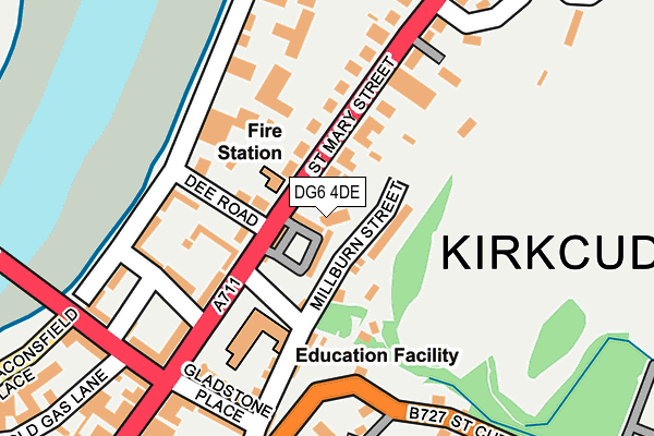 DG6 4DE map - OS OpenMap – Local (Ordnance Survey)