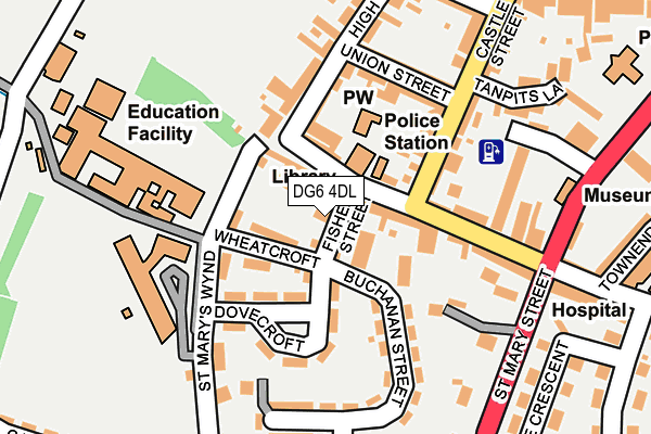 DG6 4DL map - OS OpenMap – Local (Ordnance Survey)