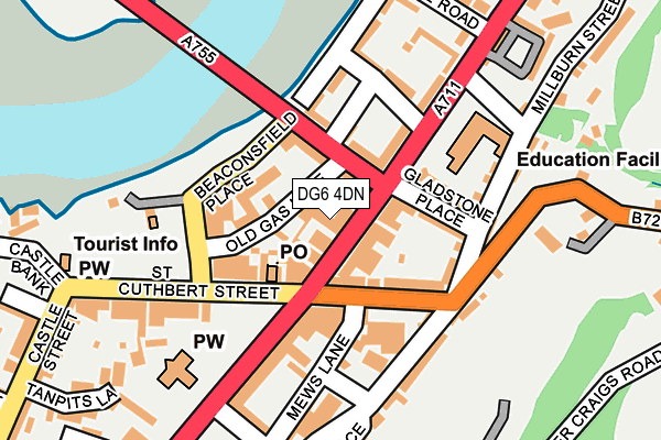 DG6 4DN map - OS OpenMap – Local (Ordnance Survey)