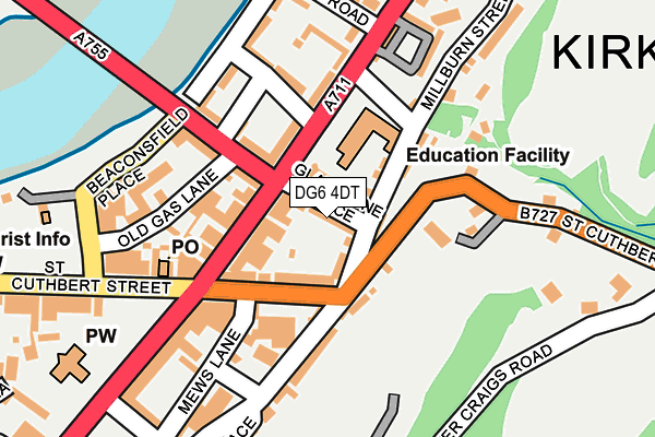 DG6 4DT map - OS OpenMap – Local (Ordnance Survey)