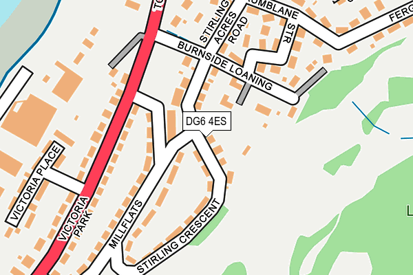 DG6 4ES map - OS OpenMap – Local (Ordnance Survey)