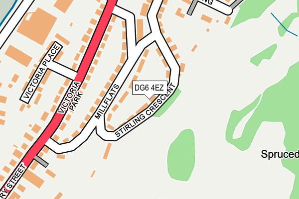 DG6 4EZ map - OS OpenMap – Local (Ordnance Survey)