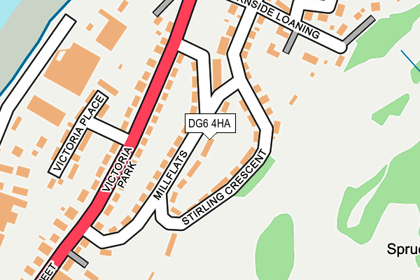 DG6 4HA map - OS OpenMap – Local (Ordnance Survey)