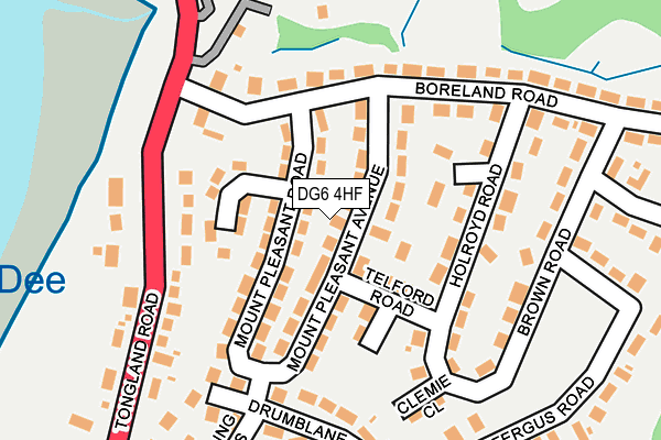 DG6 4HF map - OS OpenMap – Local (Ordnance Survey)