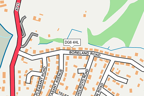 DG6 4HL map - OS OpenMap – Local (Ordnance Survey)