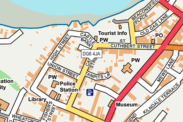 DG6 4JA map - OS OpenMap – Local (Ordnance Survey)