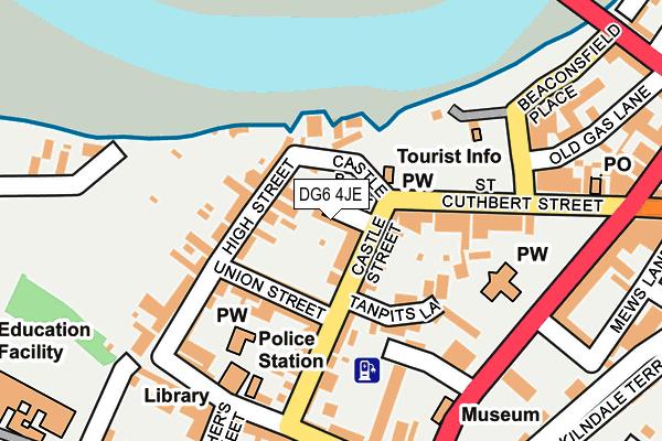 DG6 4JE map - OS OpenMap – Local (Ordnance Survey)