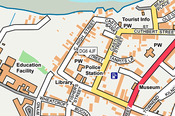 DG6 4JF map - OS OpenMap – Local (Ordnance Survey)