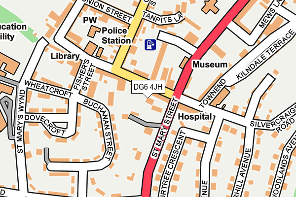 DG6 4JH map - OS OpenMap – Local (Ordnance Survey)