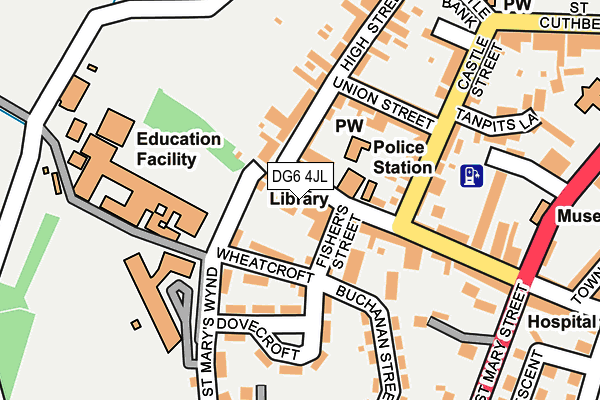 DG6 4JL map - OS OpenMap – Local (Ordnance Survey)