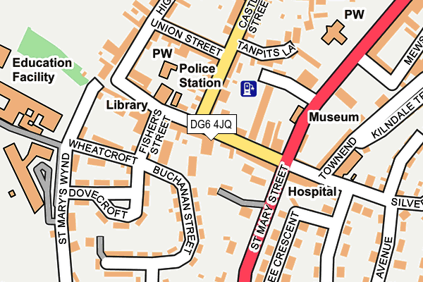DG6 4JQ map - OS OpenMap – Local (Ordnance Survey)