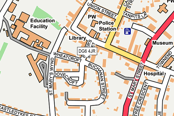 DG6 4JR map - OS OpenMap – Local (Ordnance Survey)