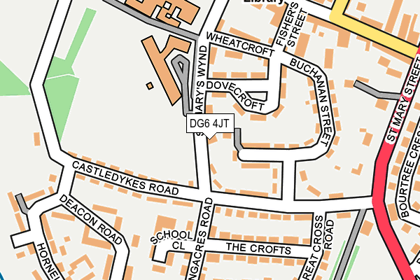 DG6 4JT map - OS OpenMap – Local (Ordnance Survey)