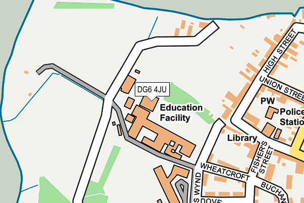 DG6 4JU map - OS OpenMap – Local (Ordnance Survey)