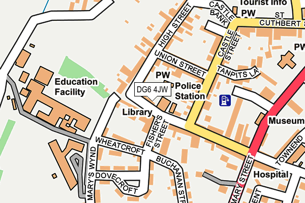 DG6 4JW map - OS OpenMap – Local (Ordnance Survey)