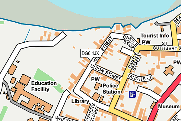 DG6 4JX map - OS OpenMap – Local (Ordnance Survey)