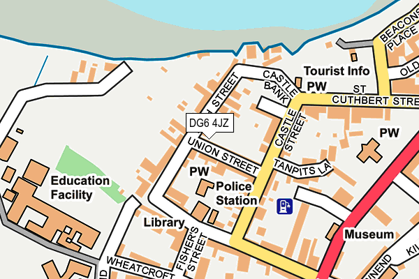 DG6 4JZ map - OS OpenMap – Local (Ordnance Survey)