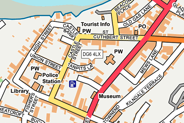 DG6 4LX map - OS OpenMap – Local (Ordnance Survey)