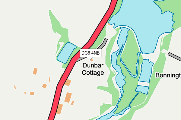 DG6 4NB map - OS OpenMap – Local (Ordnance Survey)