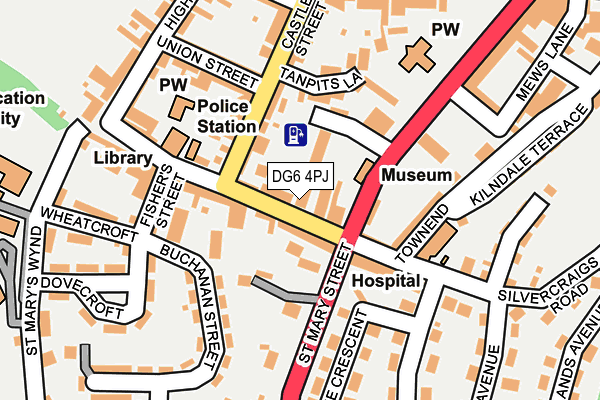 DG6 4PJ map - OS OpenMap – Local (Ordnance Survey)