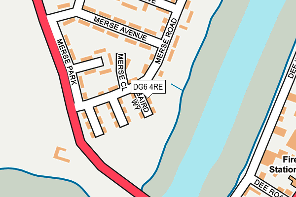 DG6 4RE map - OS OpenMap – Local (Ordnance Survey)