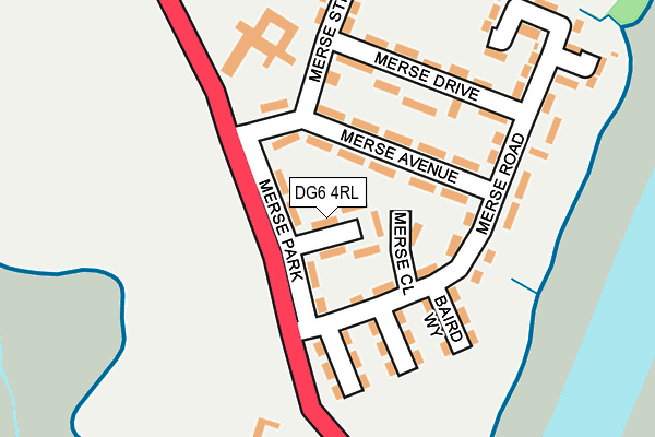 DG6 4RL map - OS OpenMap – Local (Ordnance Survey)