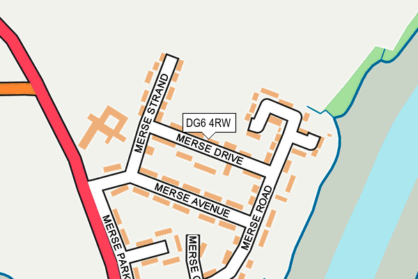 DG6 4RW map - OS OpenMap – Local (Ordnance Survey)