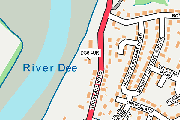 DG6 4UR map - OS OpenMap – Local (Ordnance Survey)