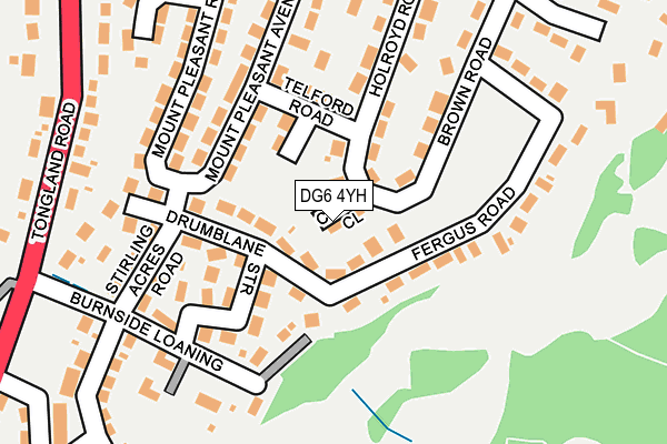 DG6 4YH map - OS OpenMap – Local (Ordnance Survey)