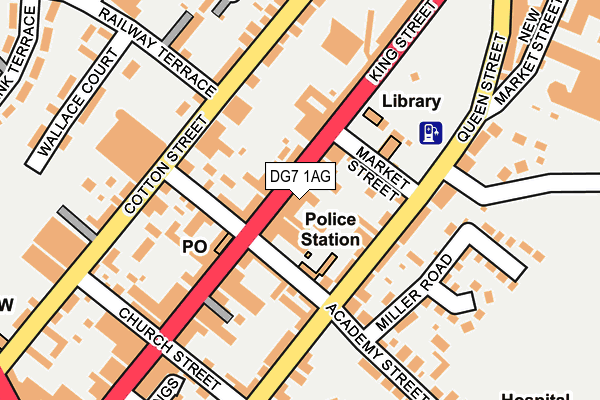 DG7 1AG map - OS OpenMap – Local (Ordnance Survey)