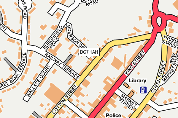 DG7 1AH map - OS OpenMap – Local (Ordnance Survey)