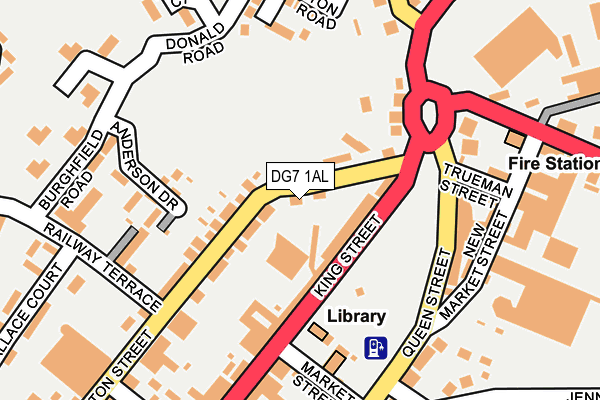 DG7 1AL map - OS OpenMap – Local (Ordnance Survey)