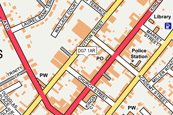 DG7 1AR map - OS OpenMap – Local (Ordnance Survey)