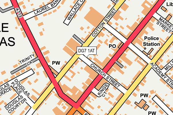 DG7 1AT map - OS OpenMap – Local (Ordnance Survey)