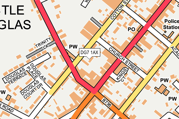 DG7 1AX map - OS OpenMap – Local (Ordnance Survey)